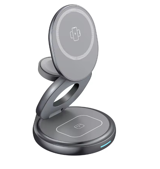 Elevat:Foldable 30W Magnetic Wireless Charger Stand 3-in-1