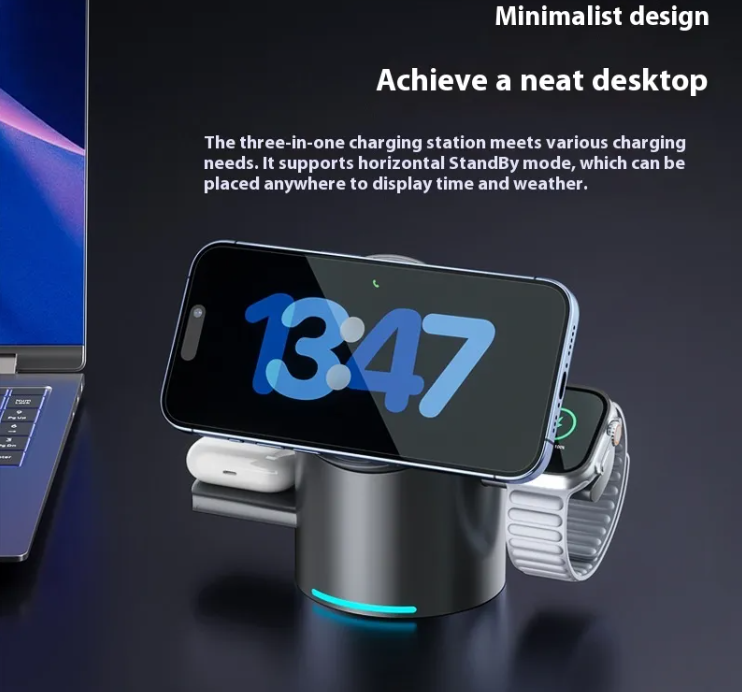 Elevat:Magnetic 3-in-1 Wireless Charger