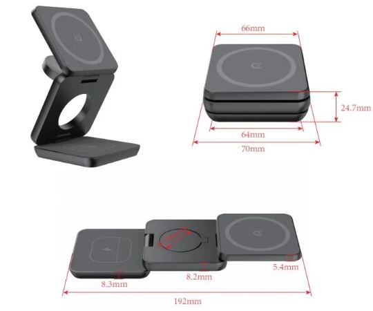 Elevat:Wireless Charger 3 in 1