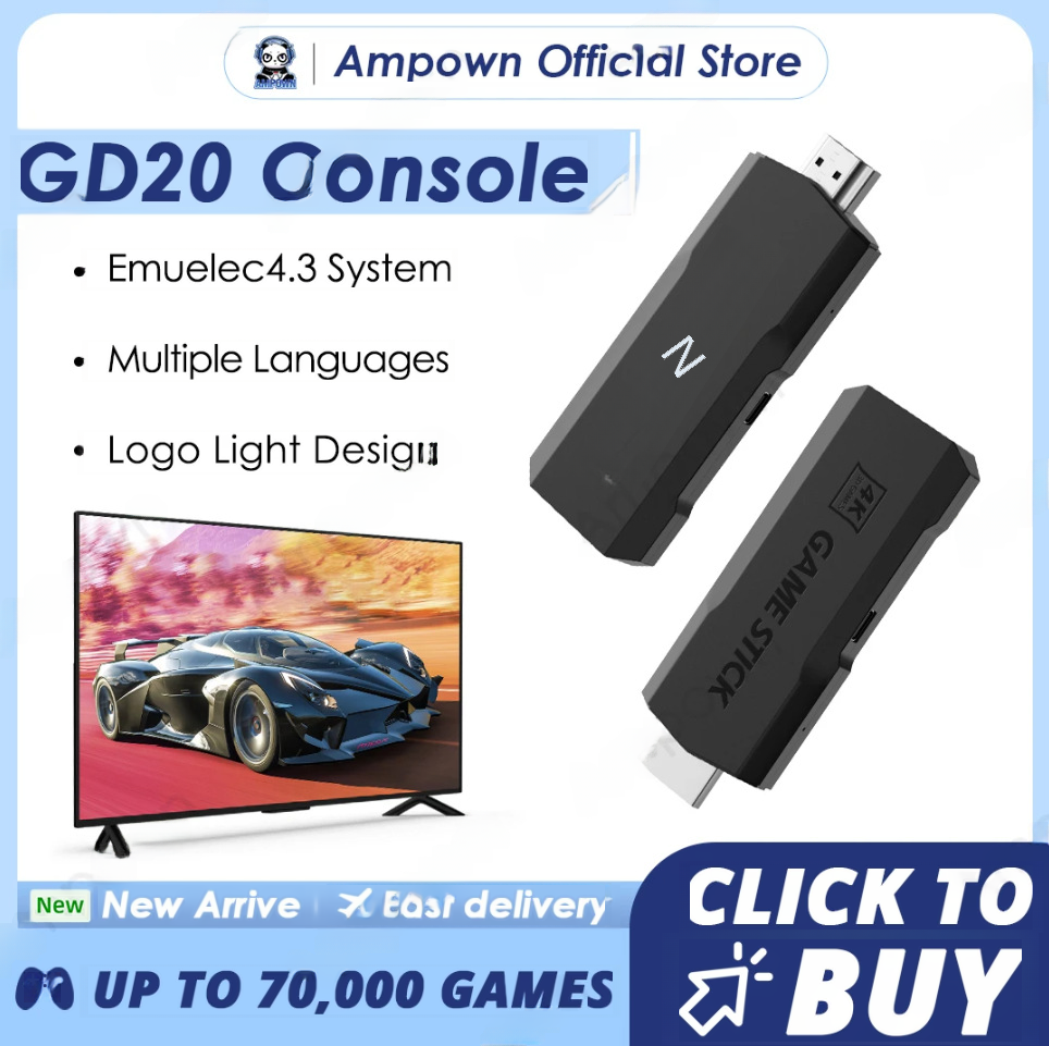 GD20 HD PSP Home TV Game Console with 4K Wireless