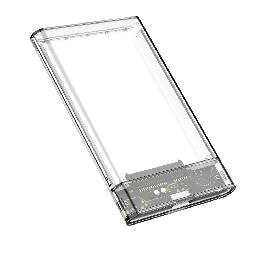 Transparent External Hard Drive Enclosure for Laptops
