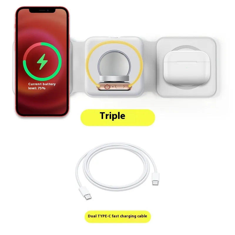 ElevatHub 3-in-1 Magnetic Wireless Charging Station