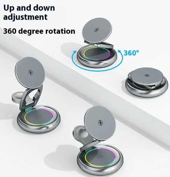 Elevat:3 in 1 Wireless Rotatable Charger