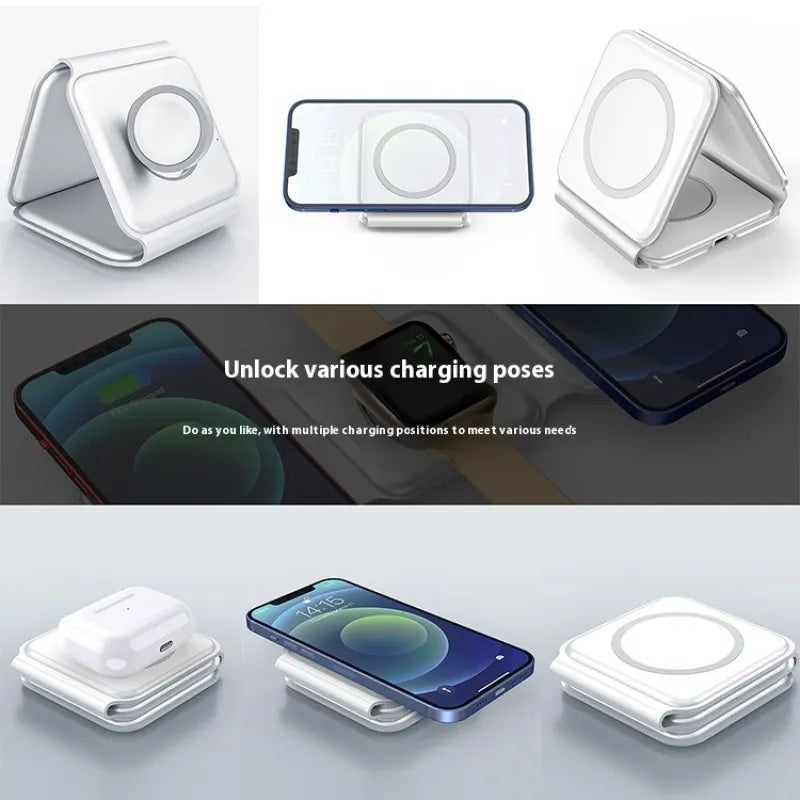 ElevatHub 3-in-1 Magnetic Wireless Charging Station