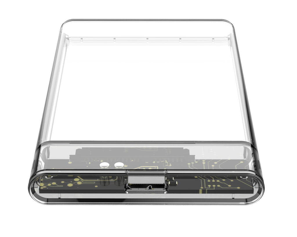 Transparent External Hard Drive Enclosure for Laptops