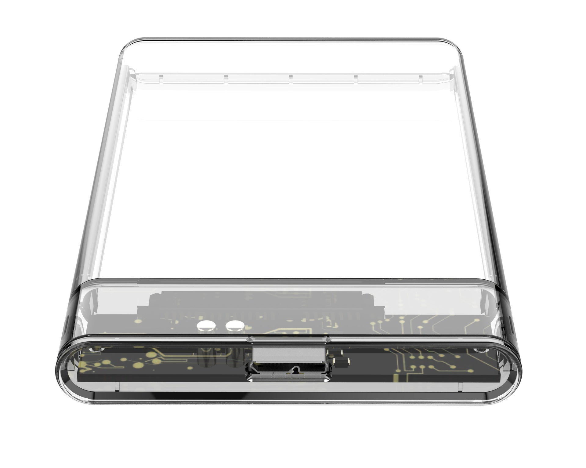 Transparent External Hard Drive Enclosure for Laptops