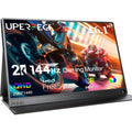 UPERFECT Portable Monitor 2K 144Hz 16.1" Portable Gaming Monitor for Laptop 2560x1440P QHD FreeSync HDR Ultra Slim Travel Monitor External Second Screen for PC Phone Game Console with Cover Stand