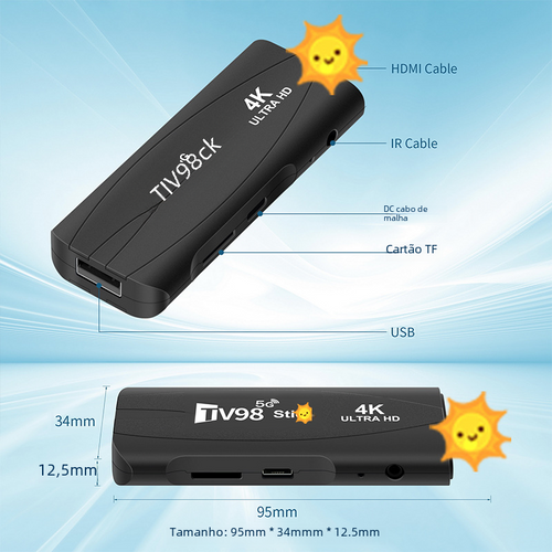 4K Android 12 TV Box with Bluetooth and Dual 5G WiFi