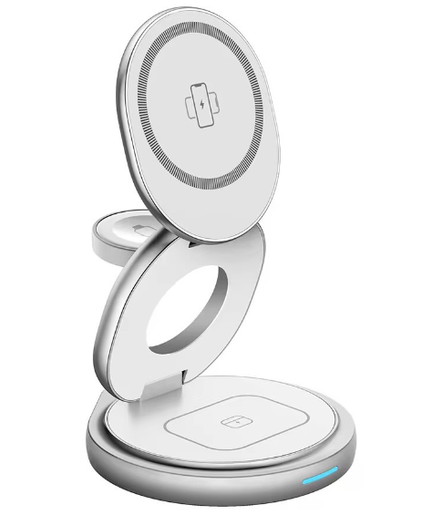 Elevat:Foldable 30W Magnetic Wireless Charger Stand 3-in-1